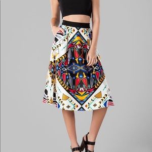 Southwest Pattern Flowing Skirt